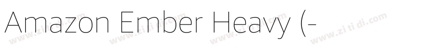 Amazon Ember Heavy (字体转换